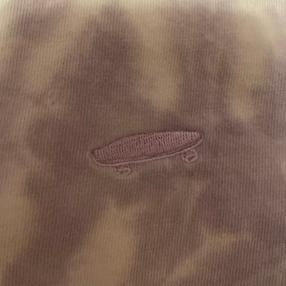 Purple tie dye vans crop top - Picture 4 of 4